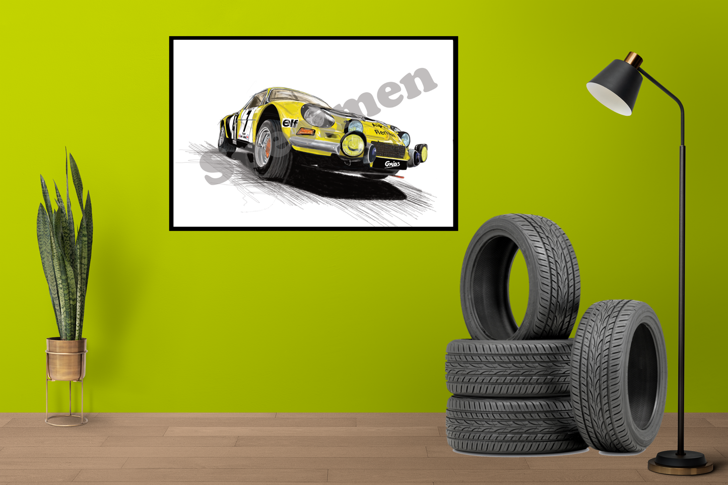 A110 1973 Gray background
