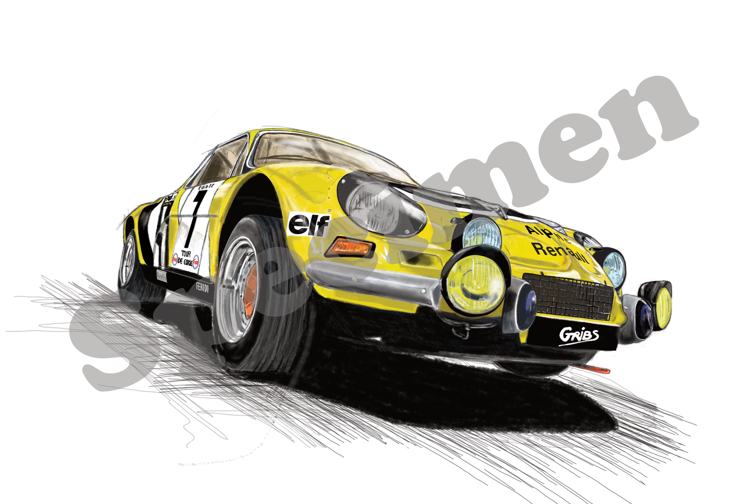 A110 1973 Gray background