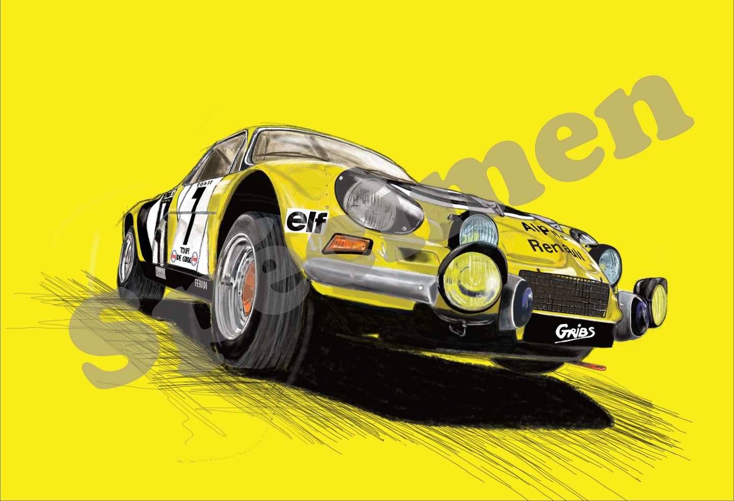 A110 1973 Gray background
