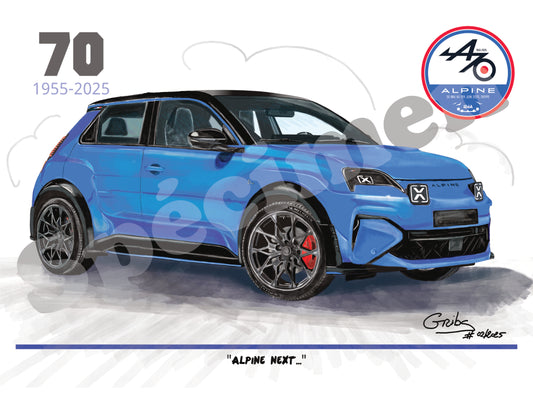 Collector "70 ans Alpine 1955-2025"-"Alpine Next....",