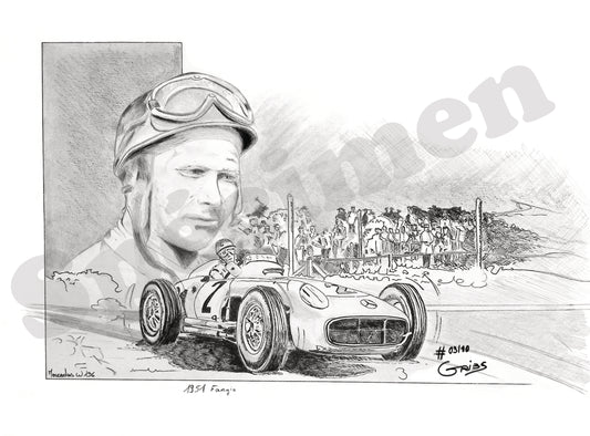 Crayonné Juan Manuel Fangio